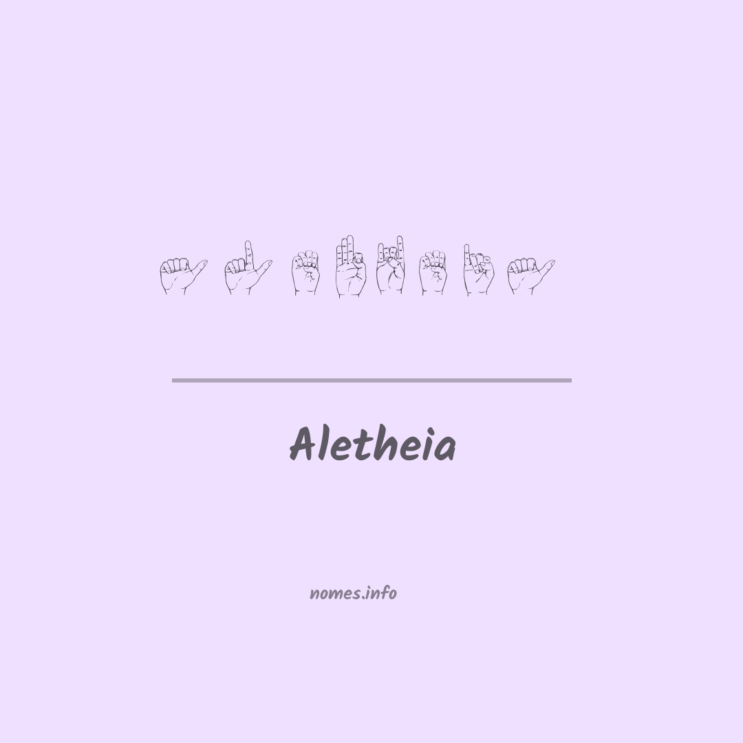Aletheia em Libras