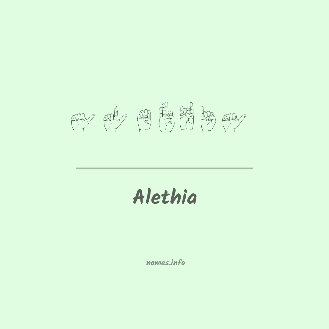 Alethia em Libras