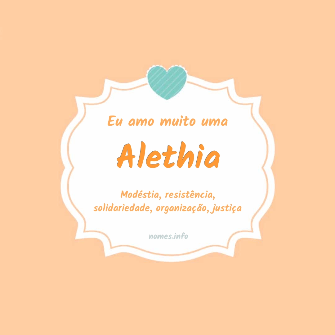 Eu amo muito Alethia