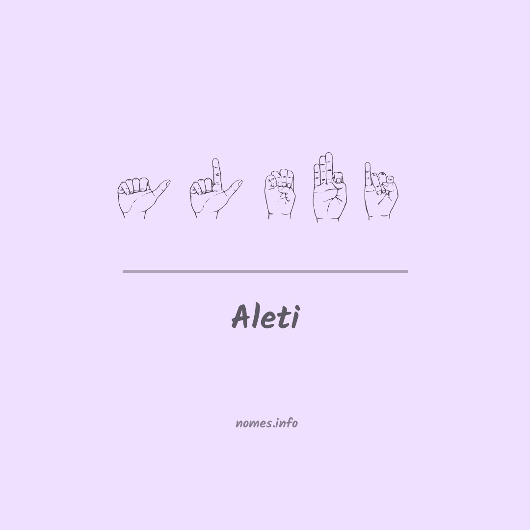 Aleti em Libras