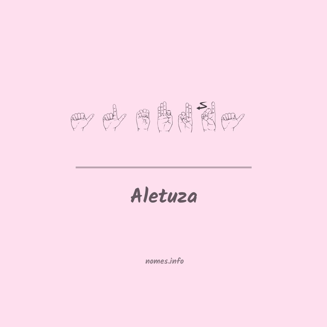 Aletuza em Libras