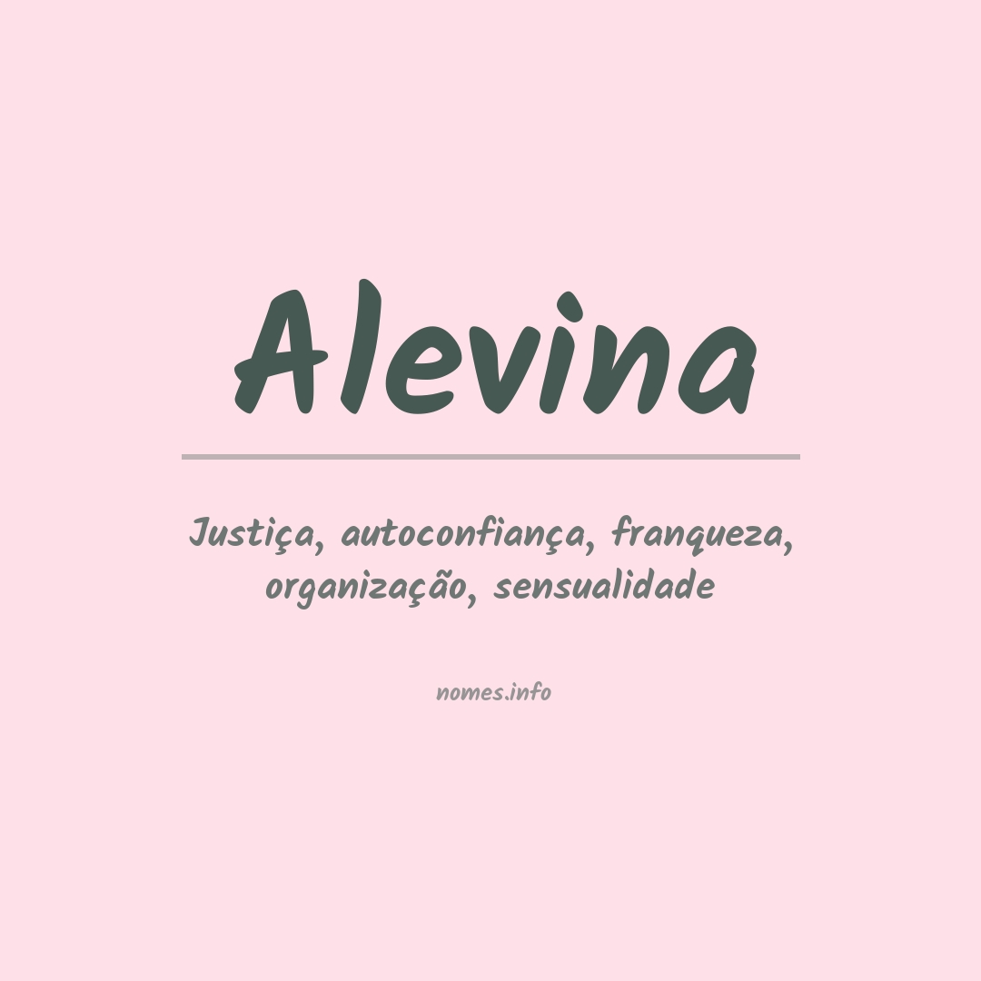 Significado do nome Alevina