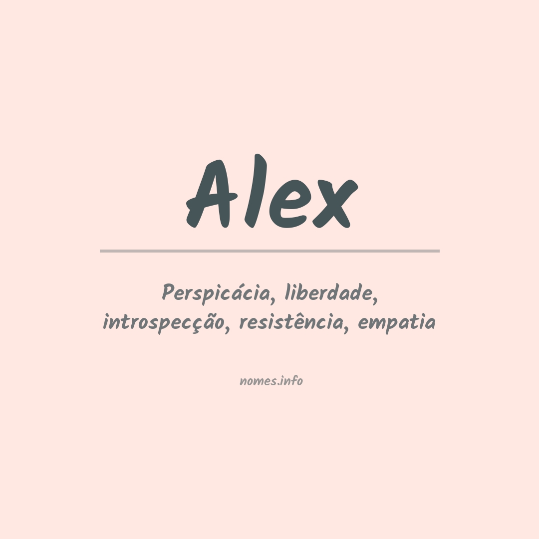 Significado do nome Alex