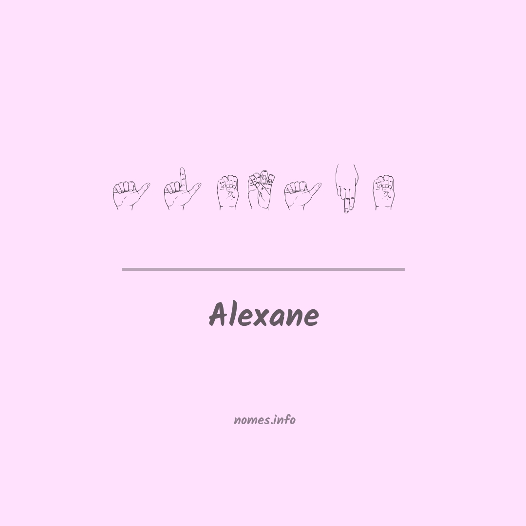 Alexane em Libras