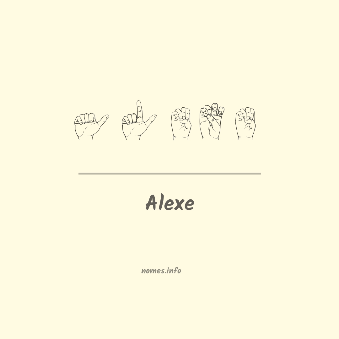 Alexe em Libras