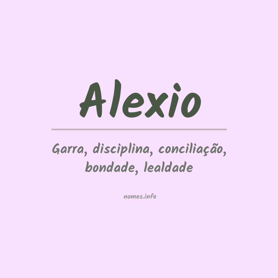 Significado do nome Alexio