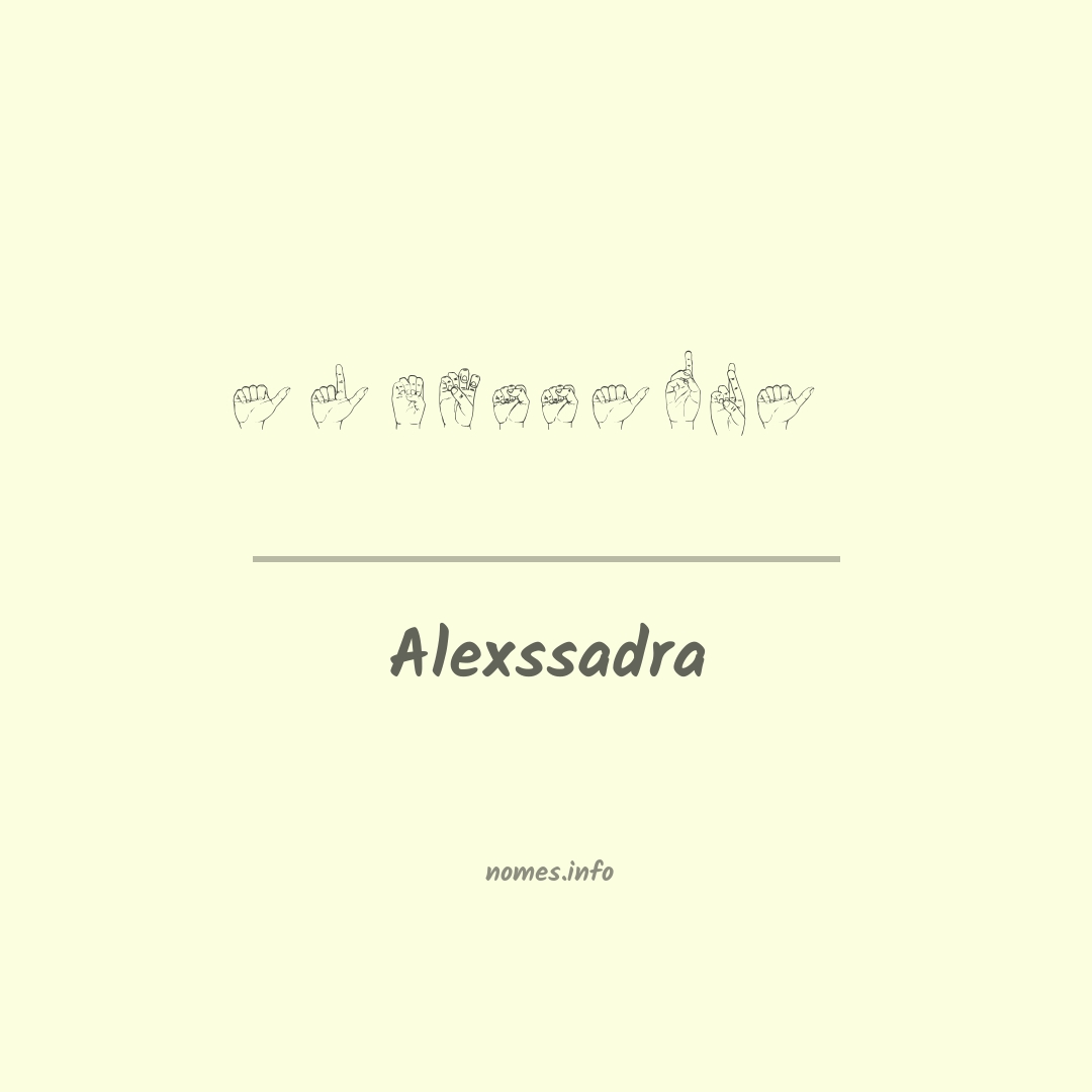 Alexssadra em Libras