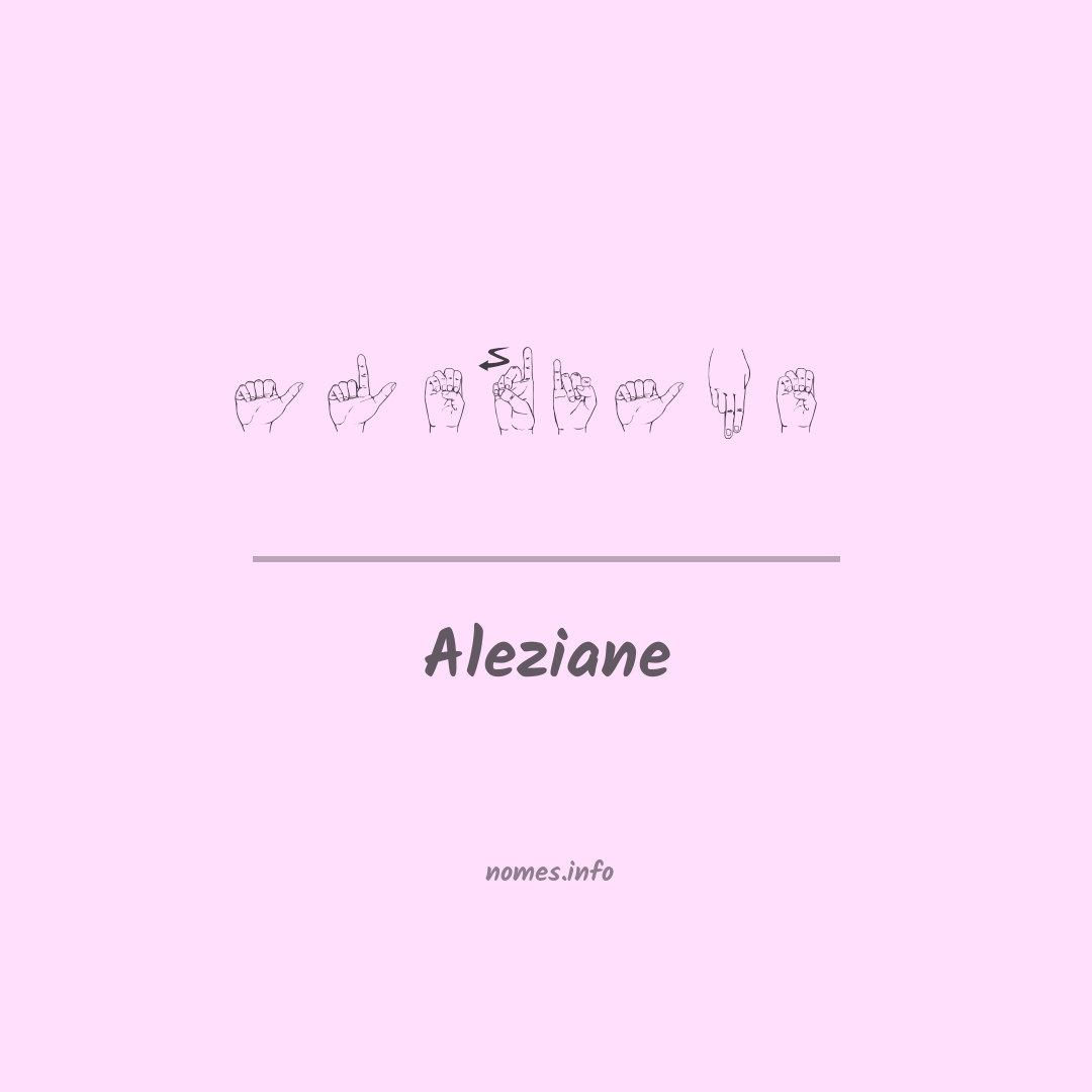 Aleziane em Libras