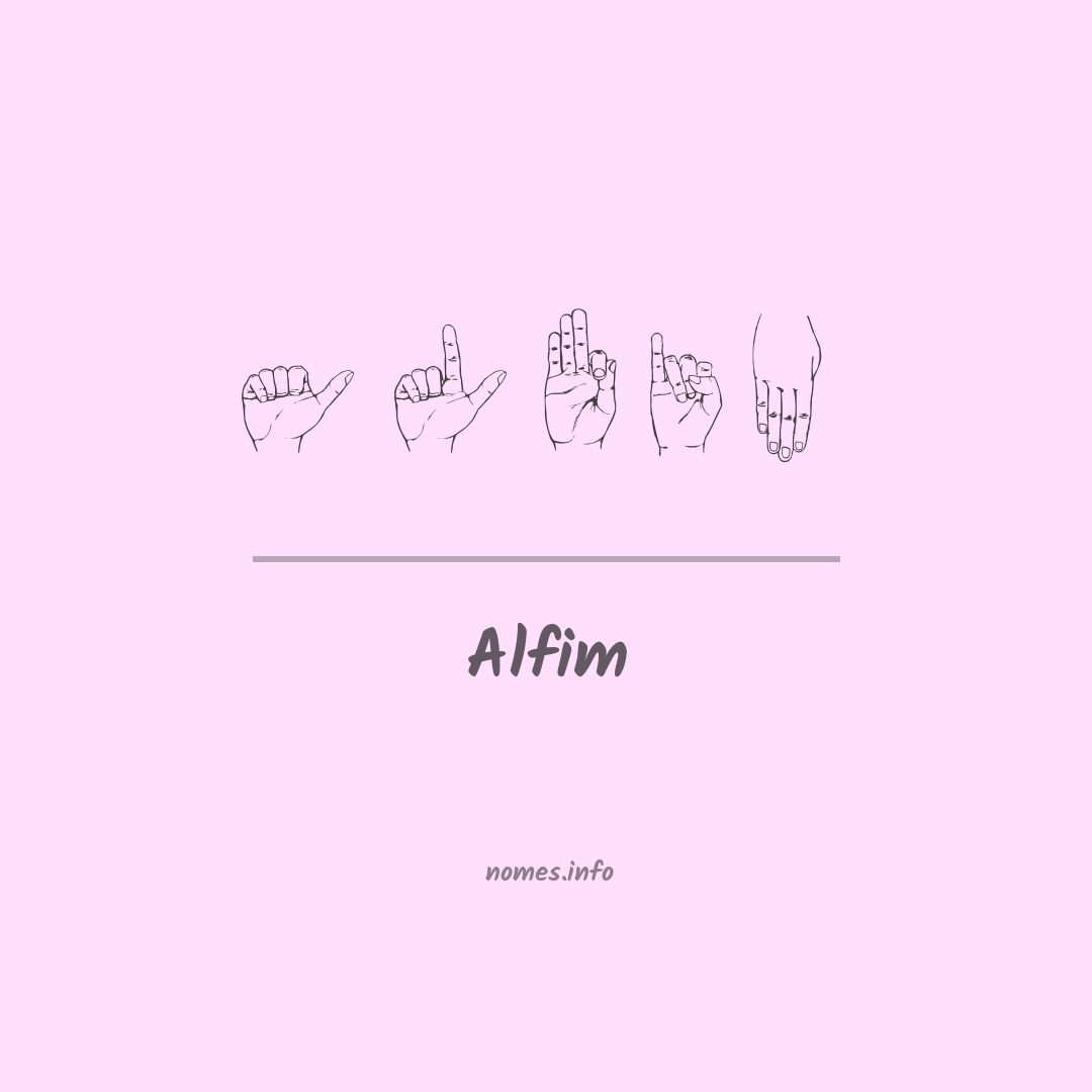 Alfim em Libras