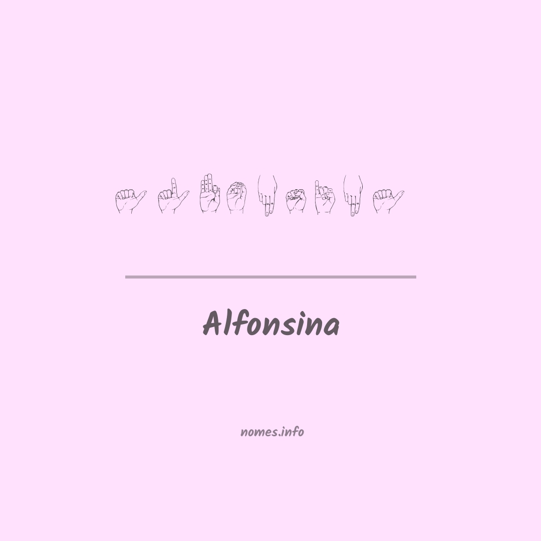 Alfonsina em Libras