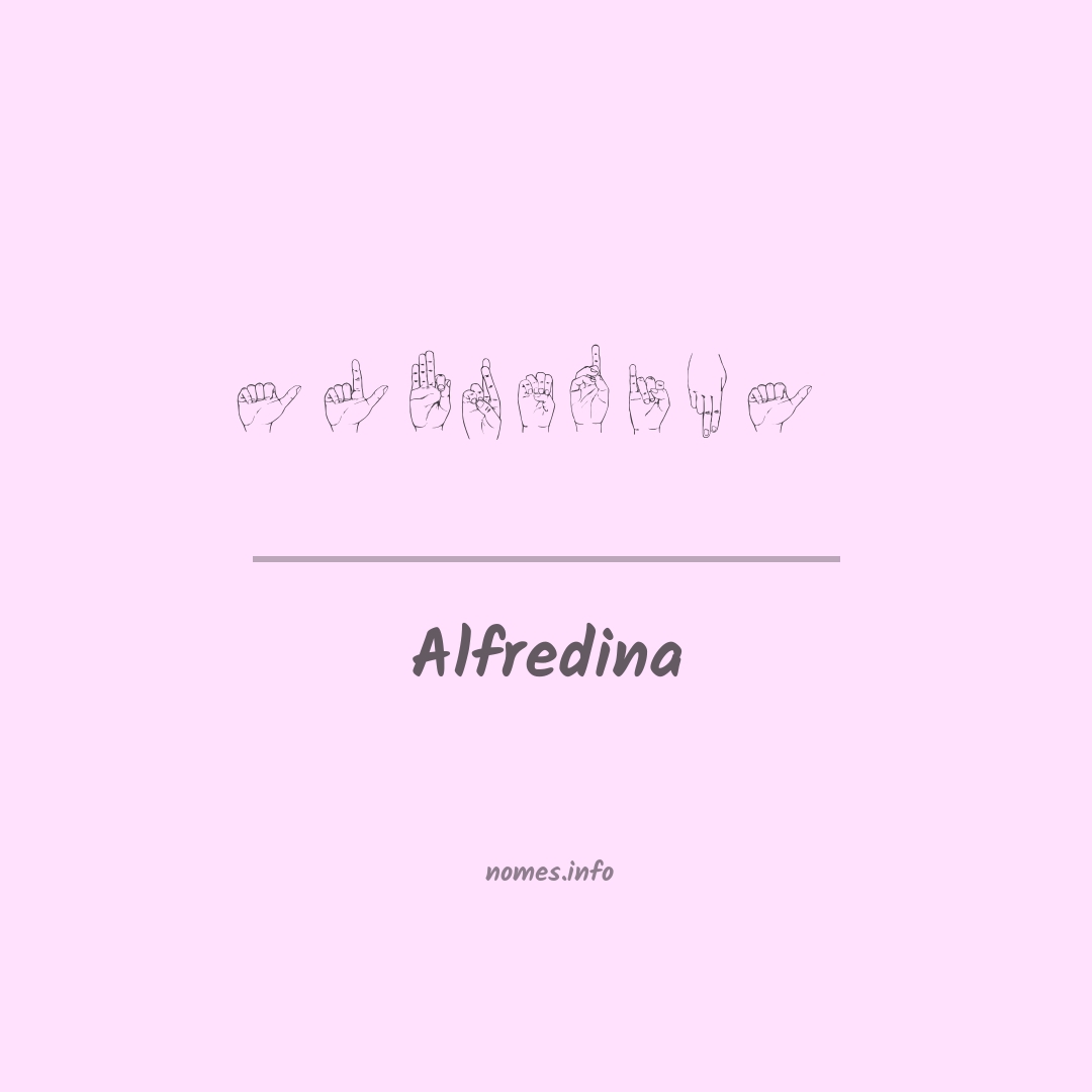 Alfredina em Libras