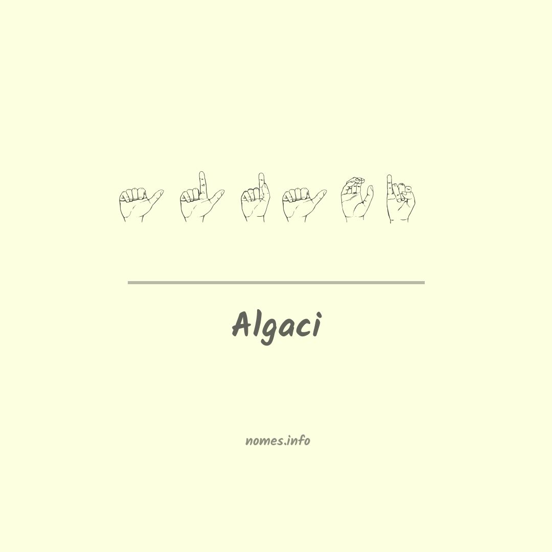 Algaci em Libras