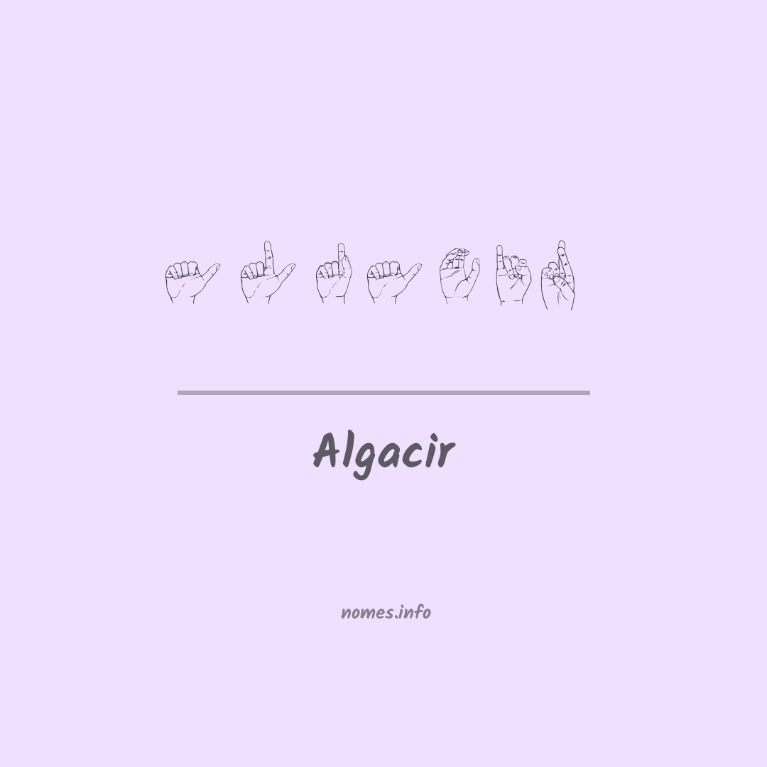 Algacir em Libras