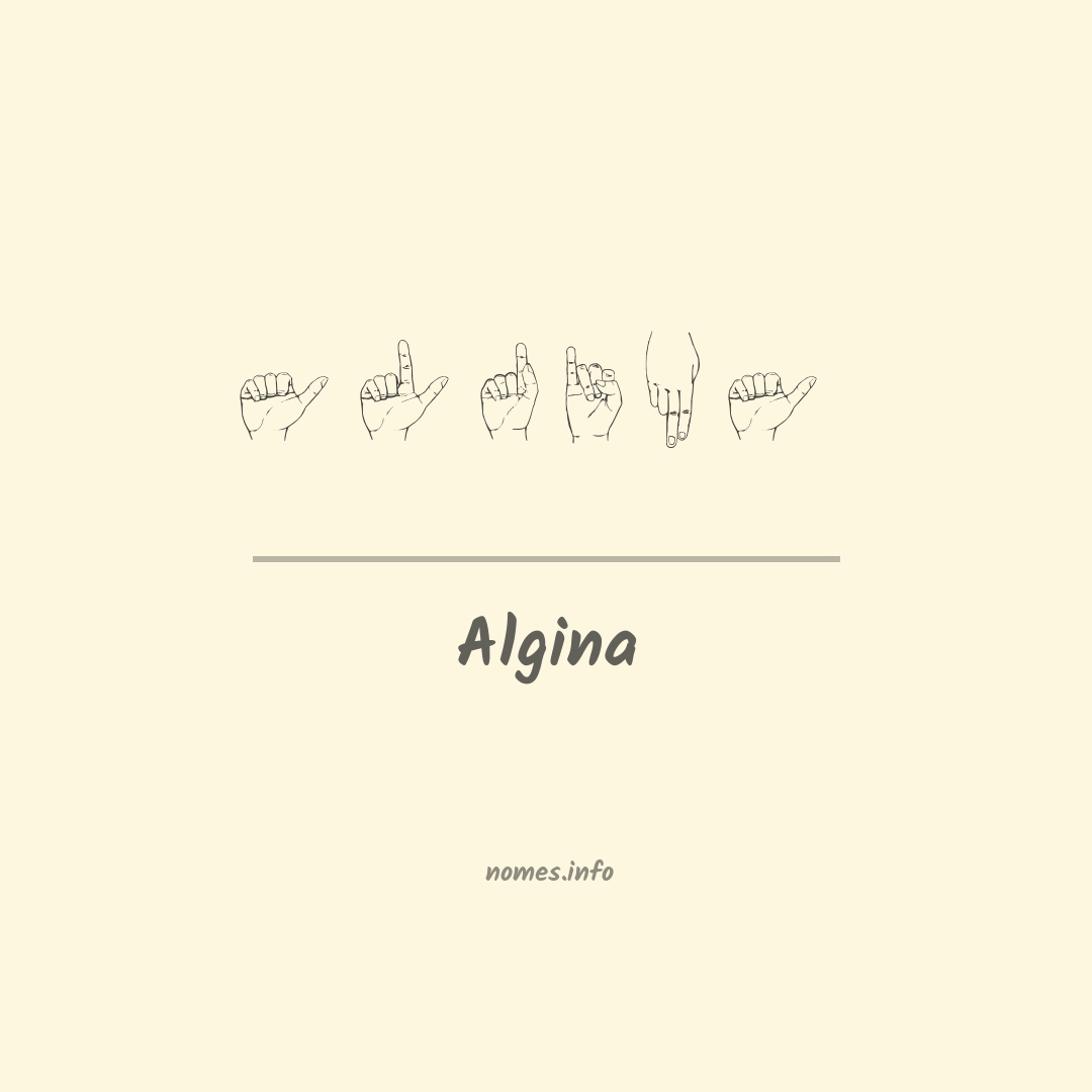 Algina em Libras
