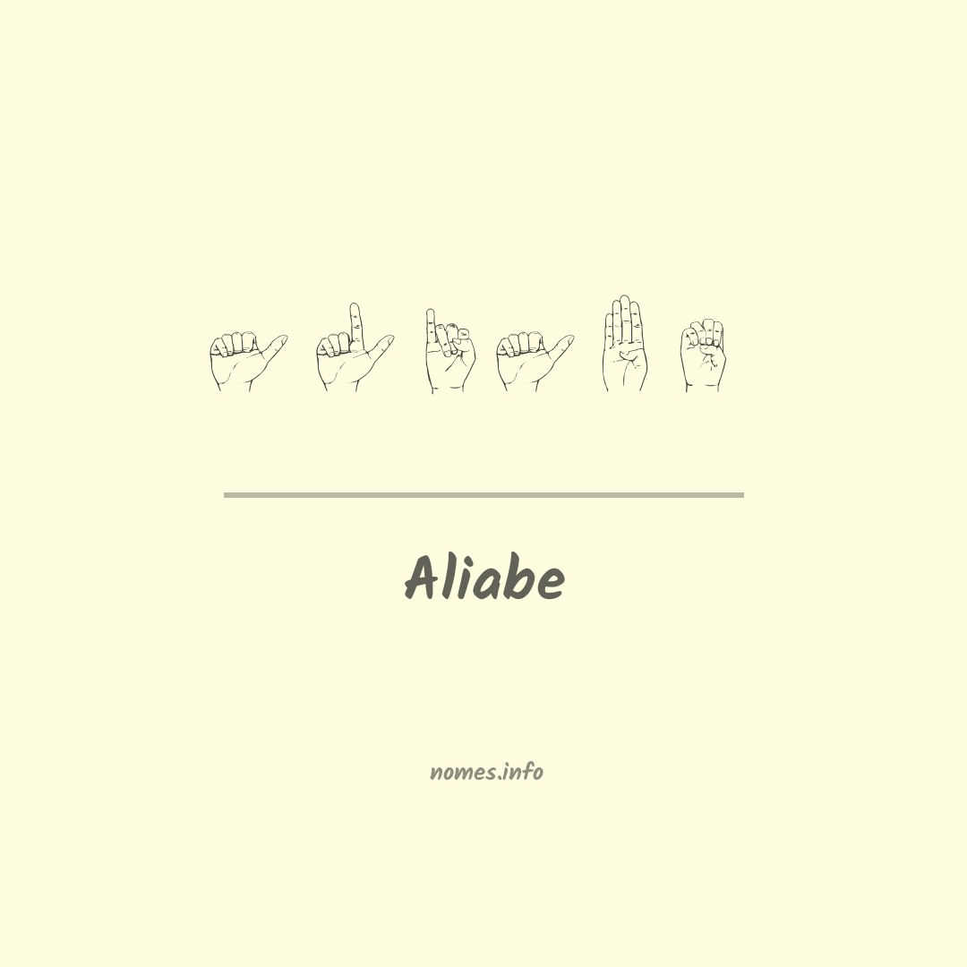 Aliabe em Libras
