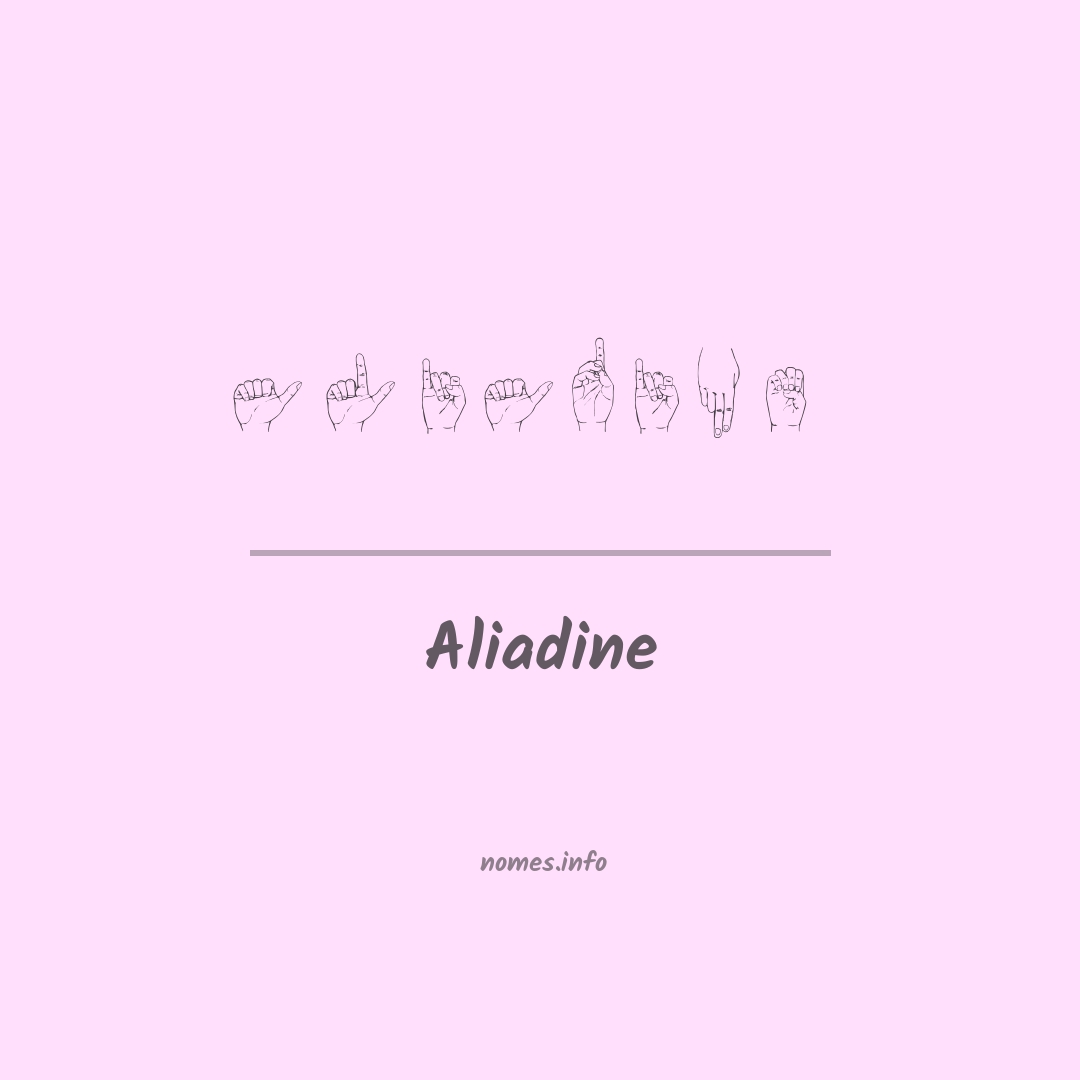 Aliadine em Libras Aliadine em Libras