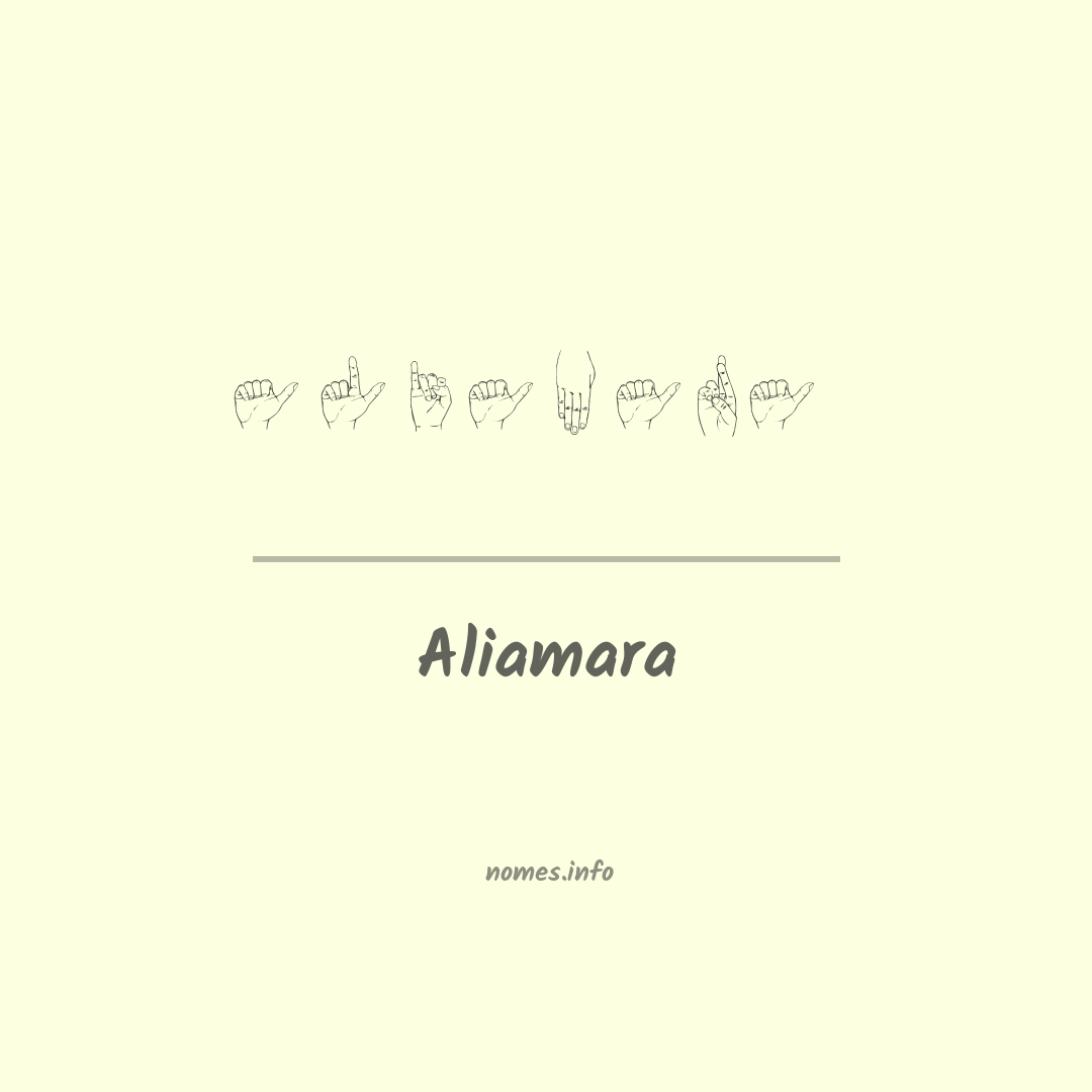Aliamara em Libras