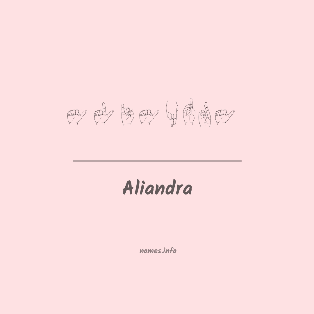 Aliandra em Libras
