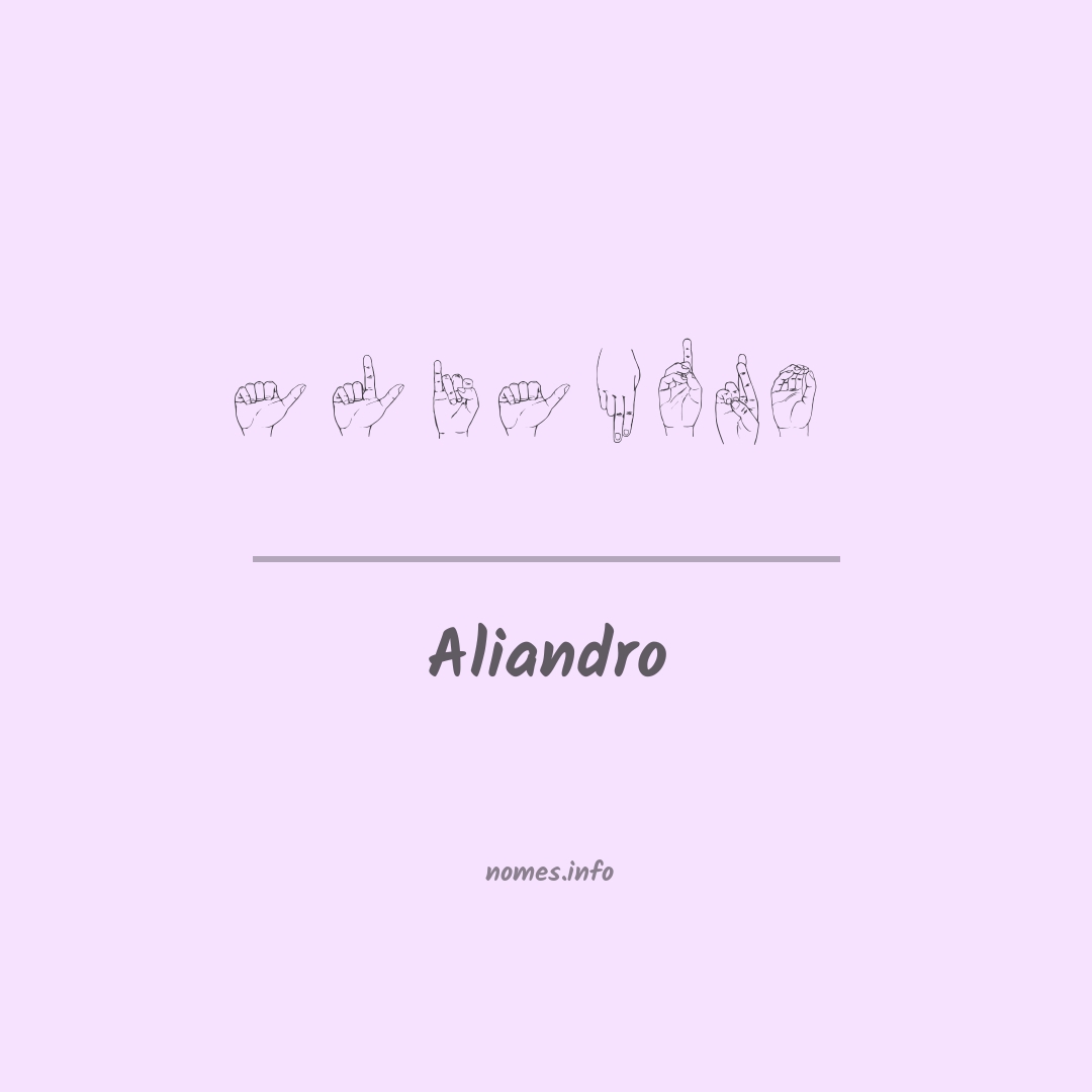 Aliandro em Libras