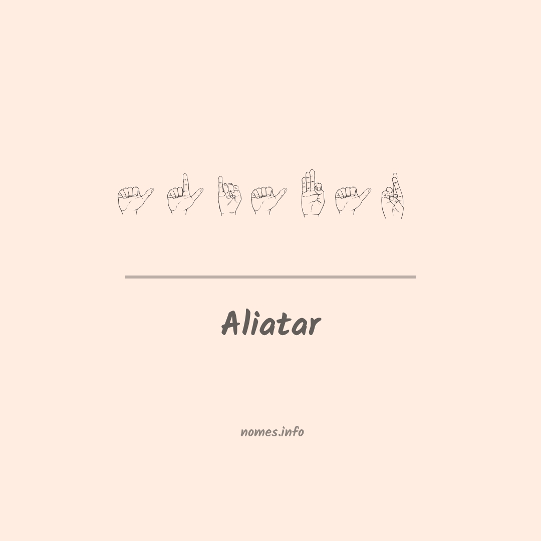 Aliatar em Libras