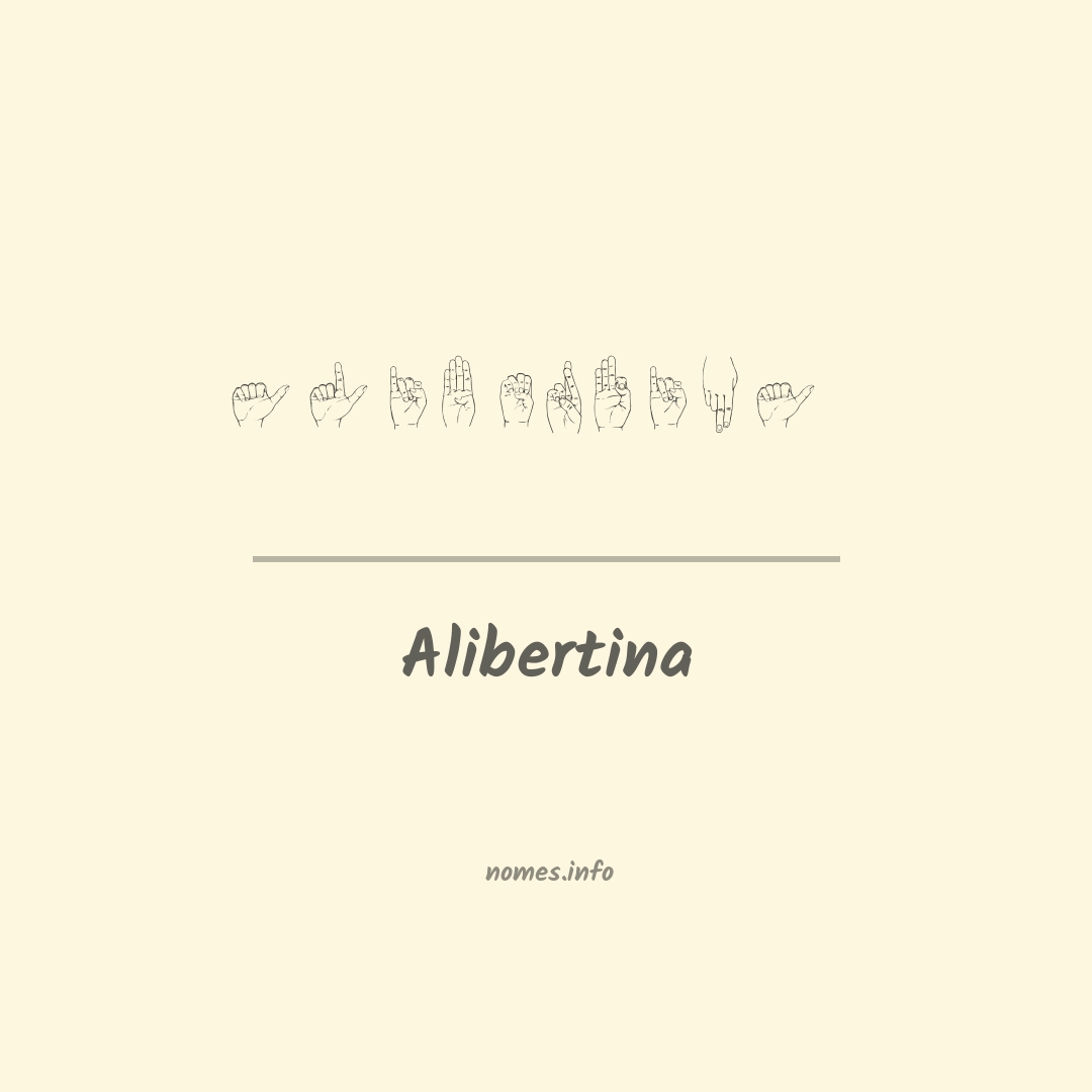 Alibertina em Libras