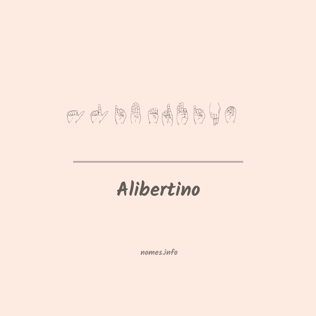 Alibertino em Libras