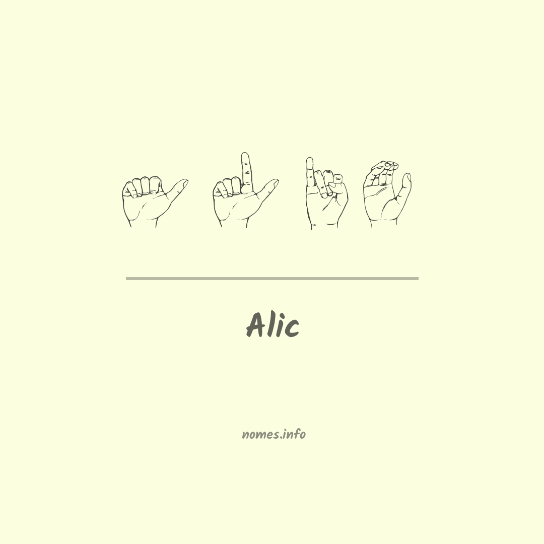 Alic em Libras