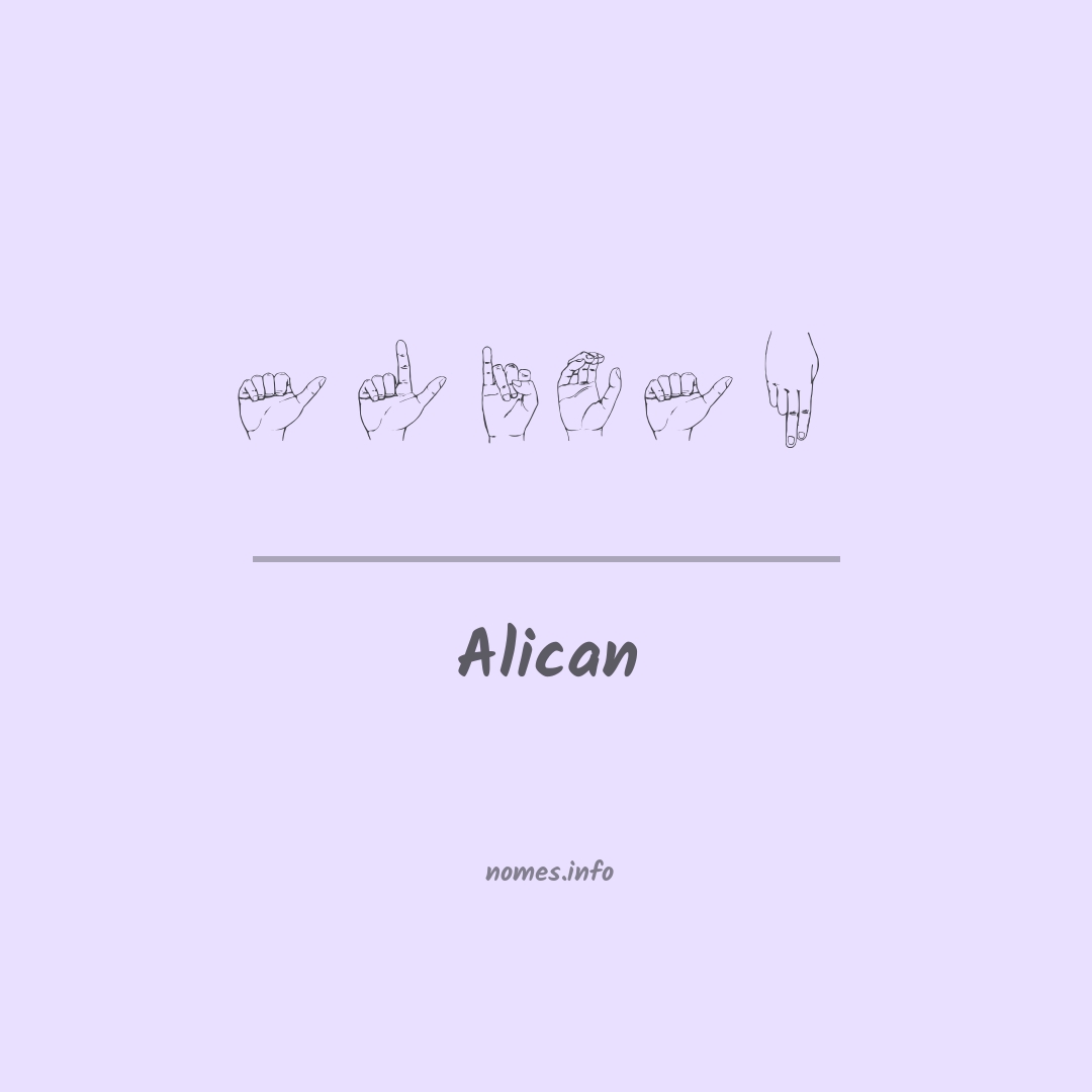Alican em Libras