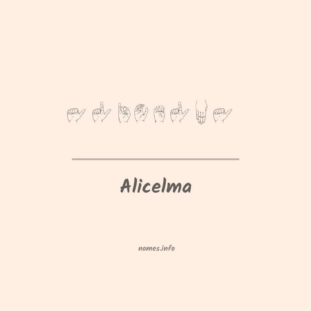Alicelma em Libras