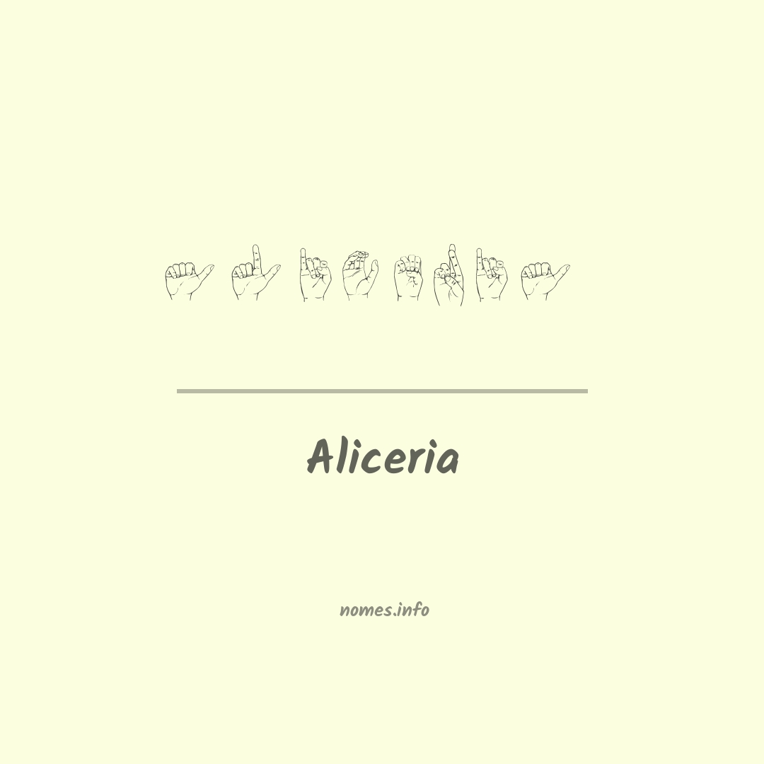 Aliceria em Libras