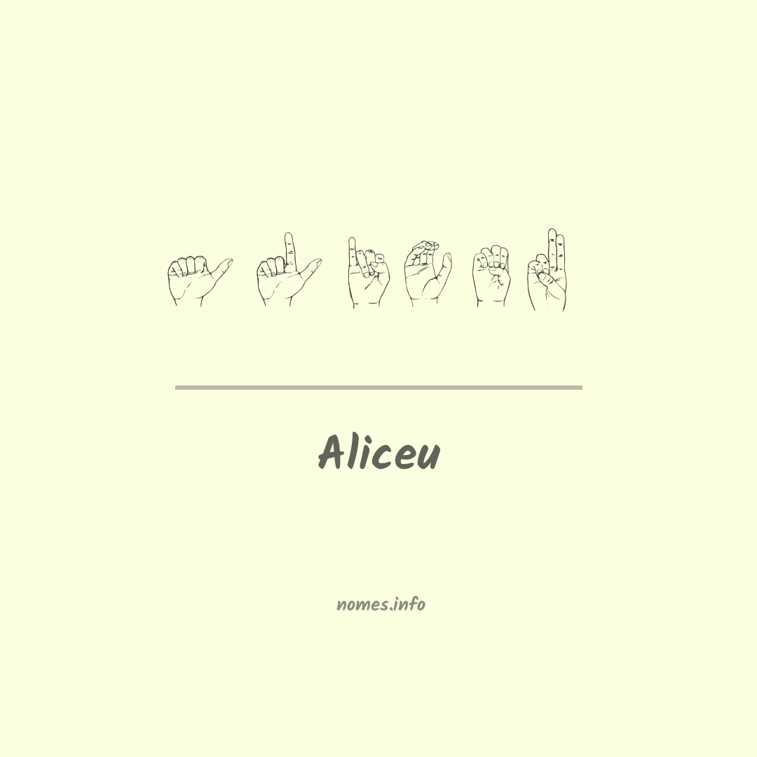 Aliceu em Libras