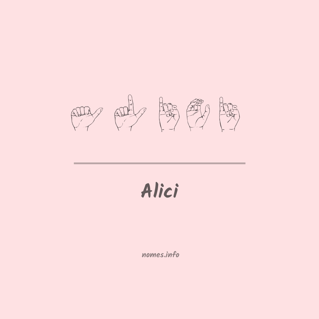Alici em Libras