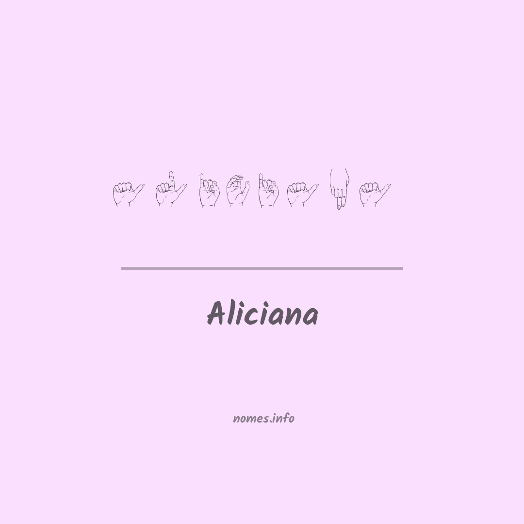 Aliciana em Libras