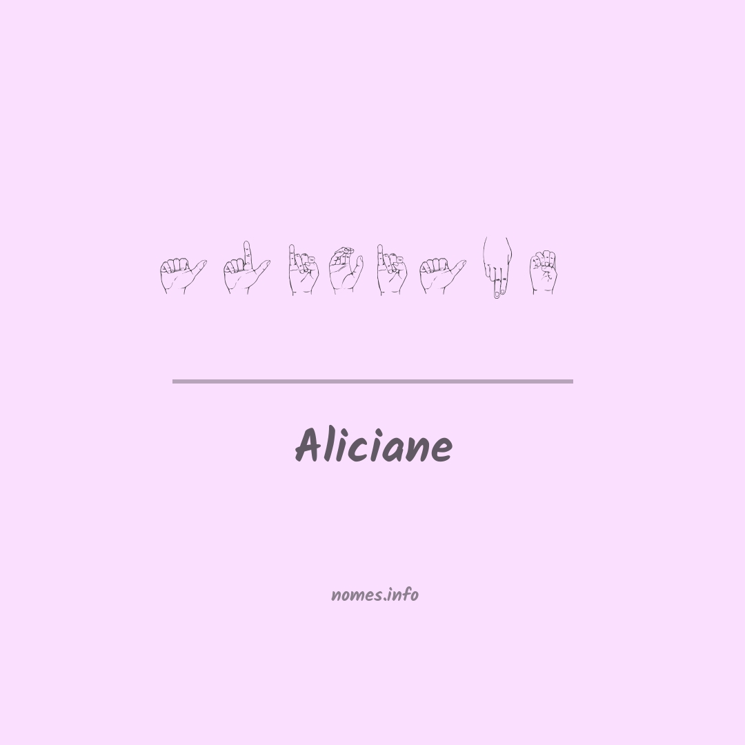 Aliciane em Libras