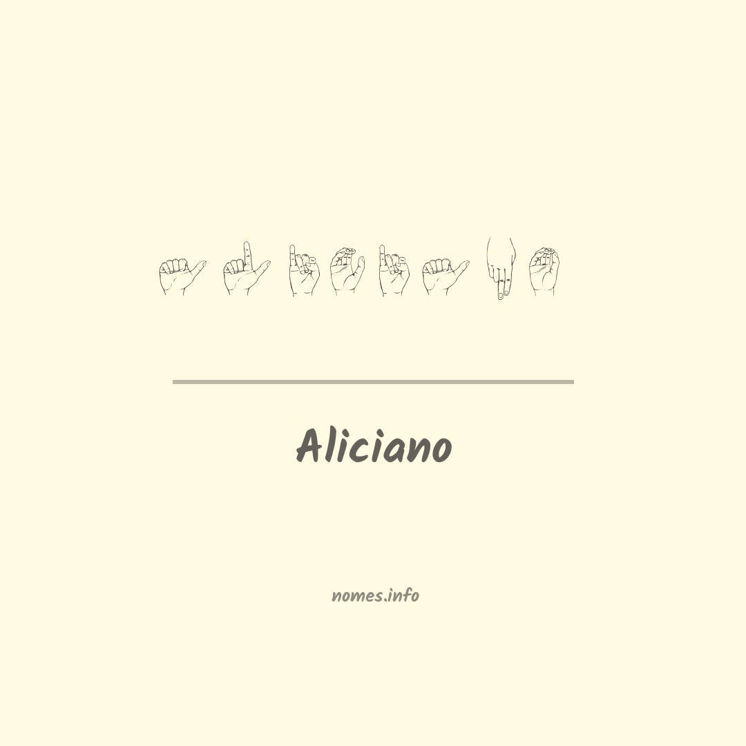 Aliciano em Libras