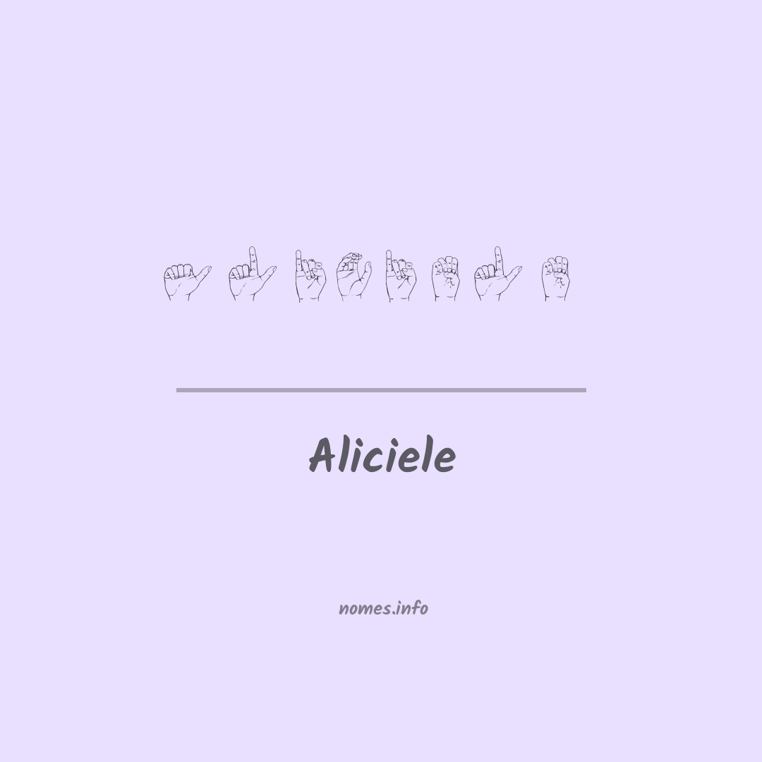 Aliciele em Libras