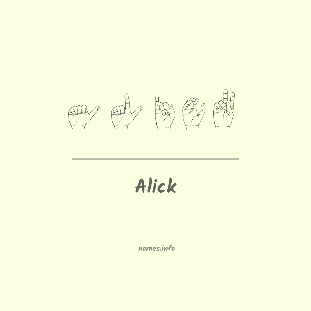 Alick em Libras