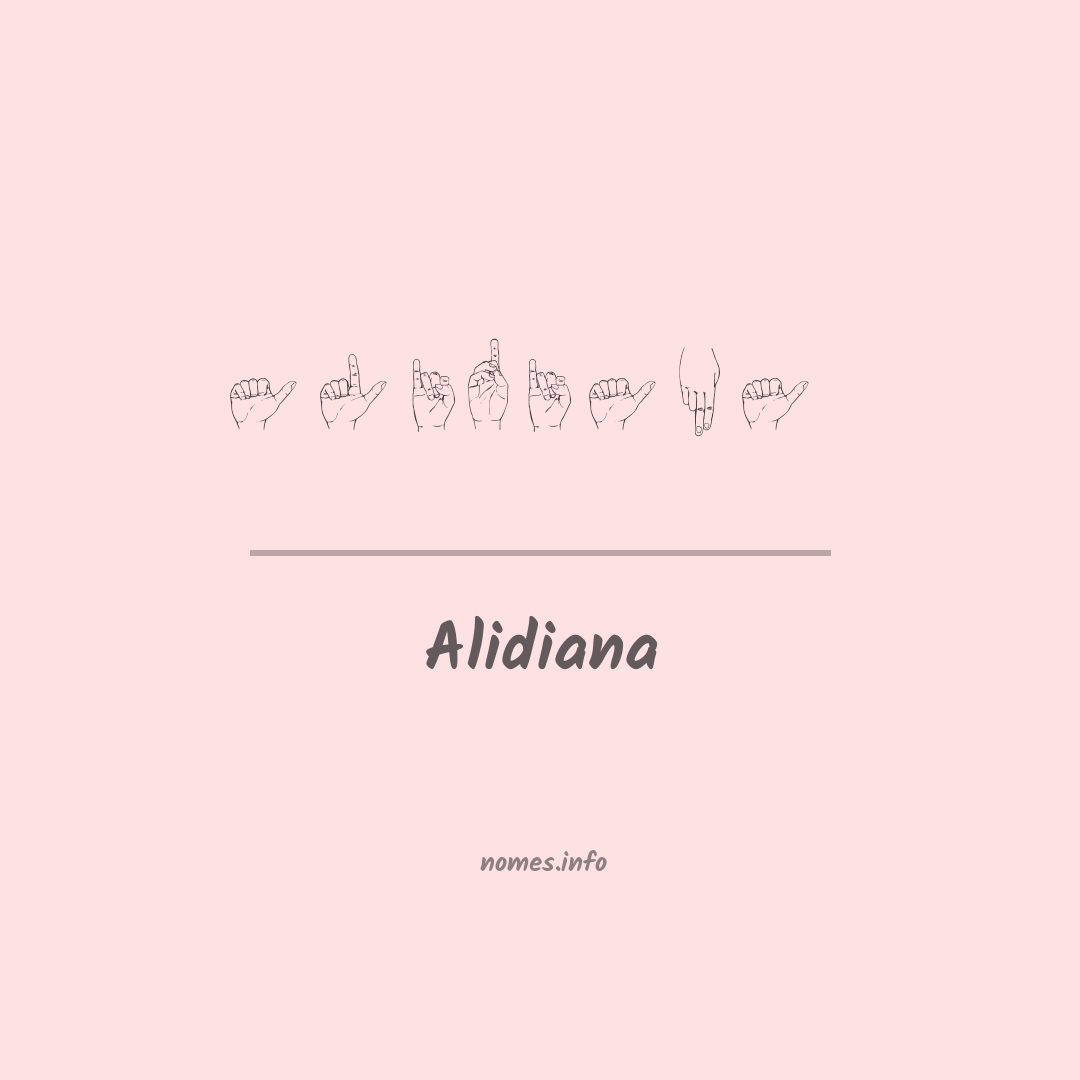 Alidiana em Libras