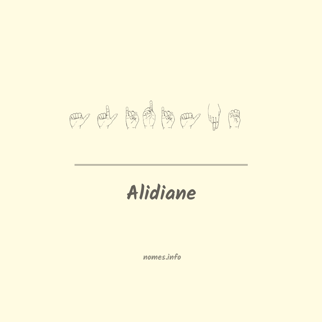 Alidiane em Libras