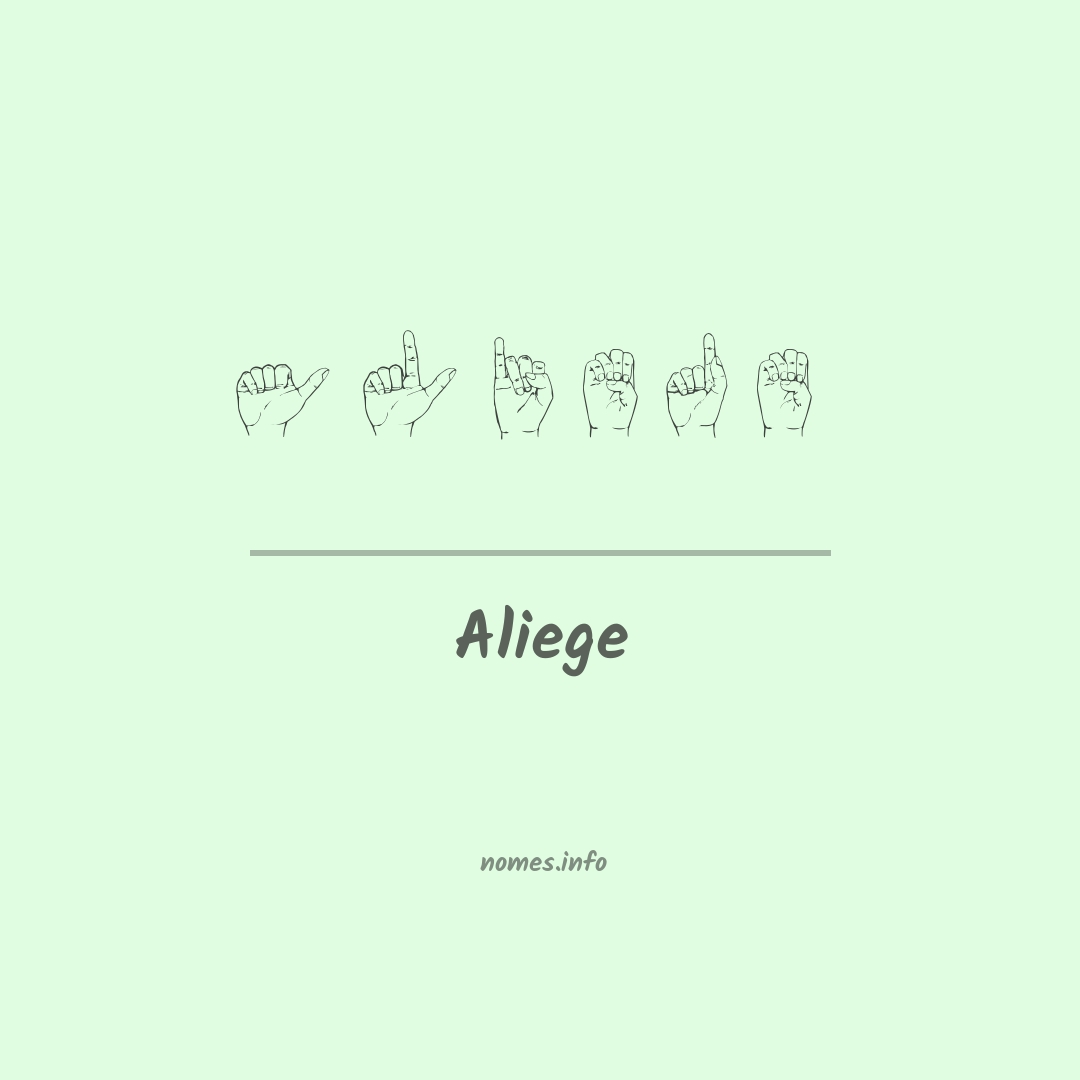 Aliege em Libras