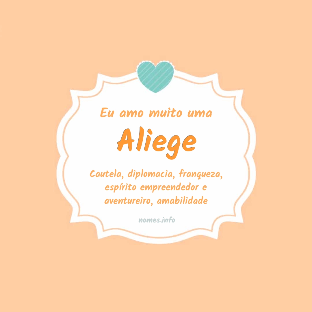 Eu amo muito Aliege