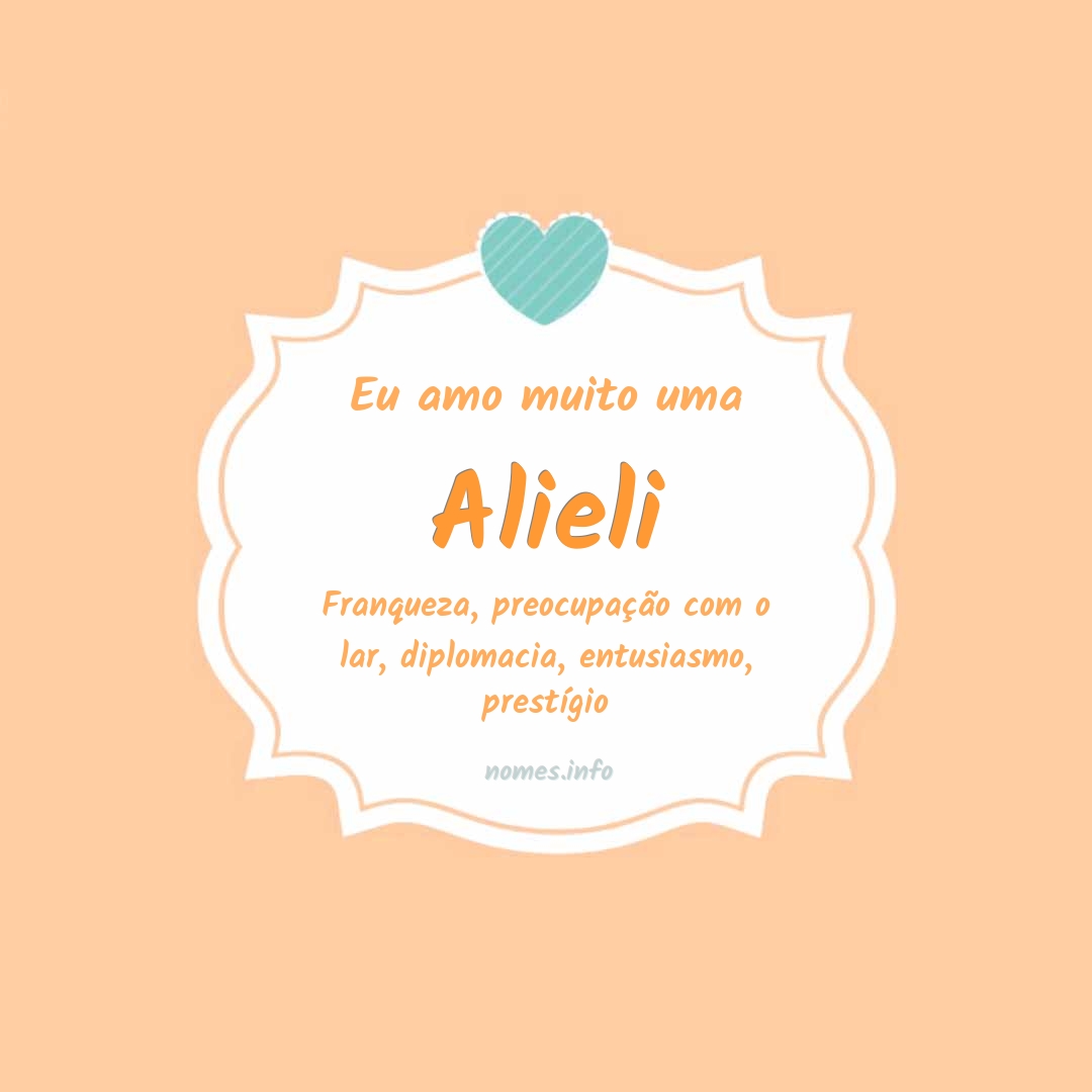Eu amo muito Alieli