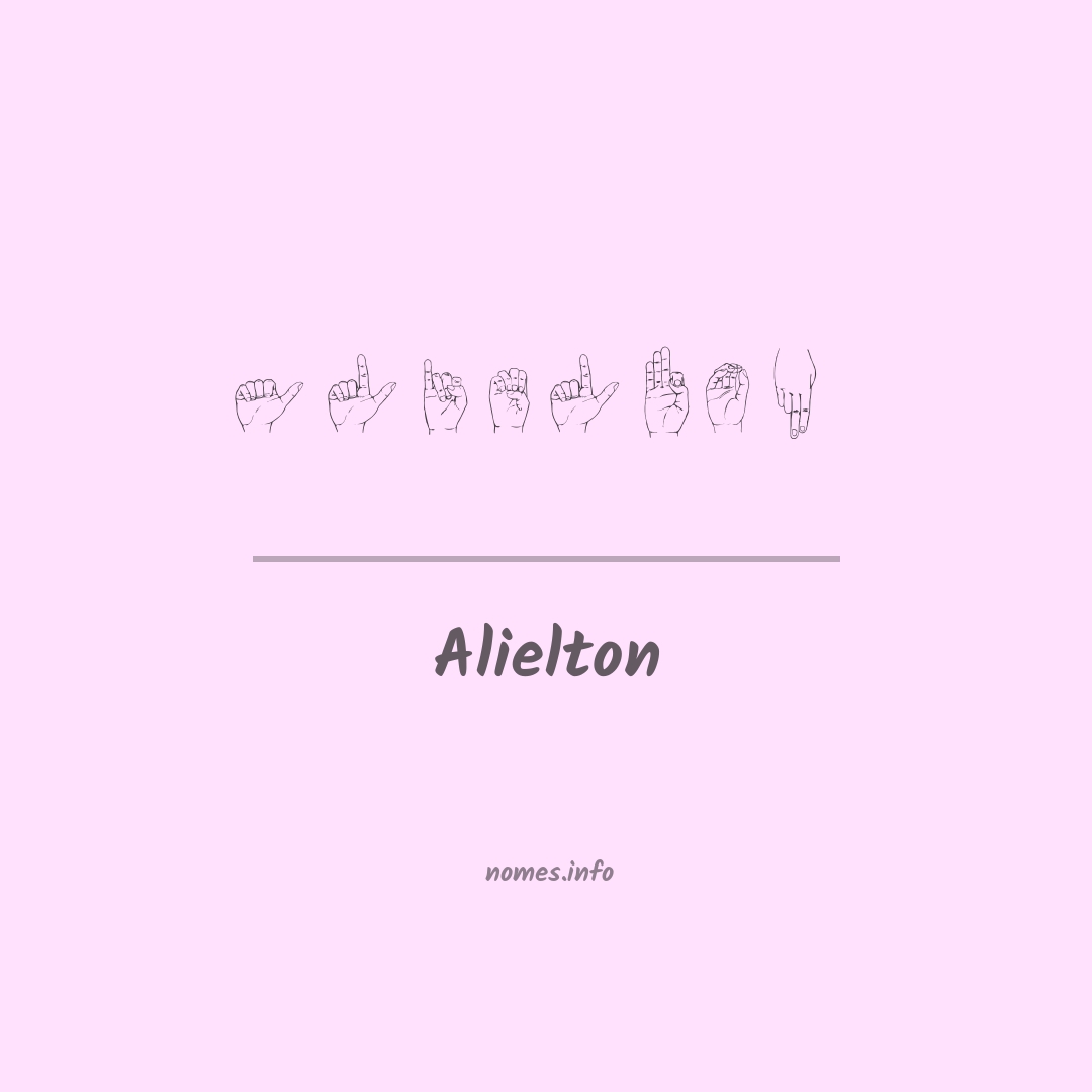 Alielton em Libras