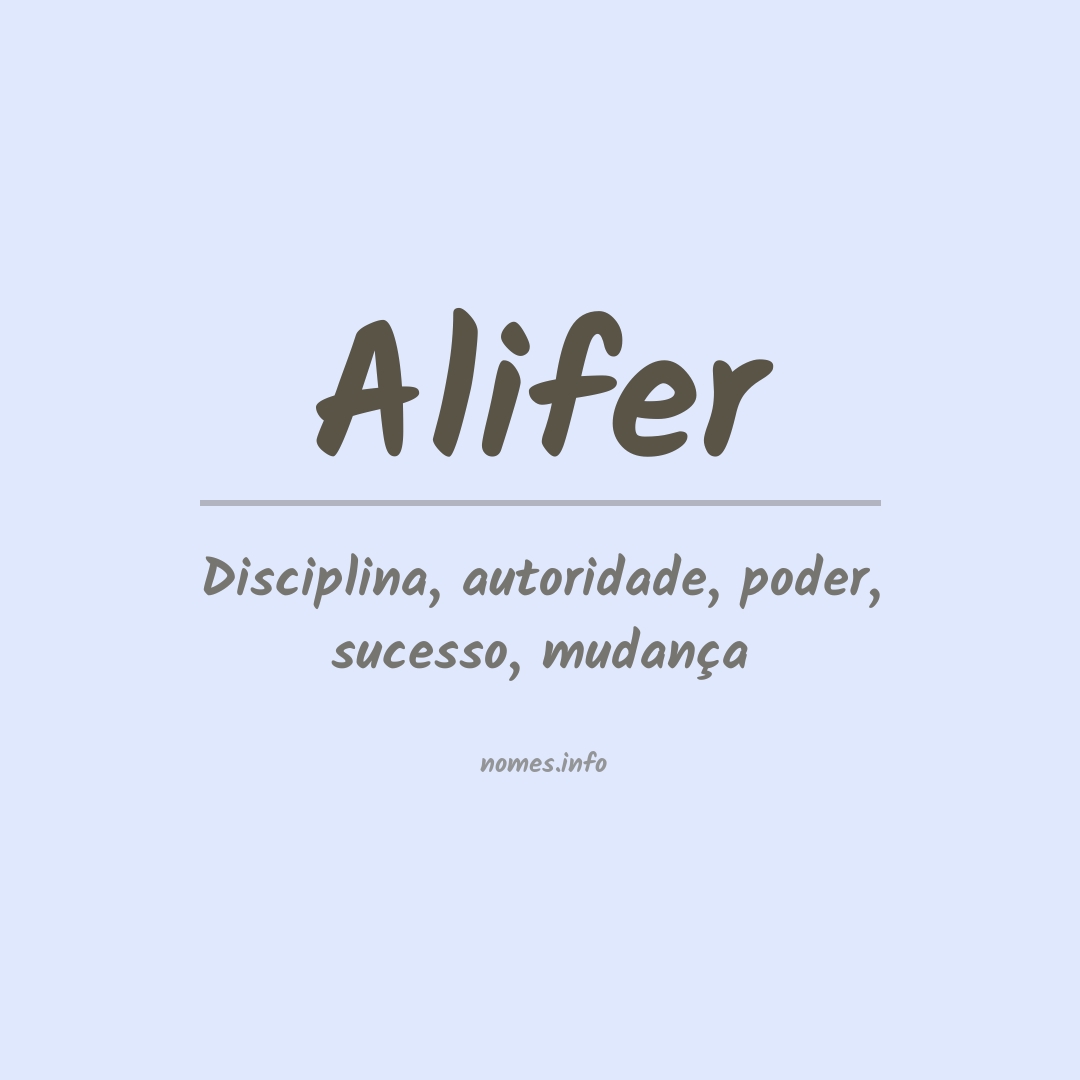 Significado do nome Alifer