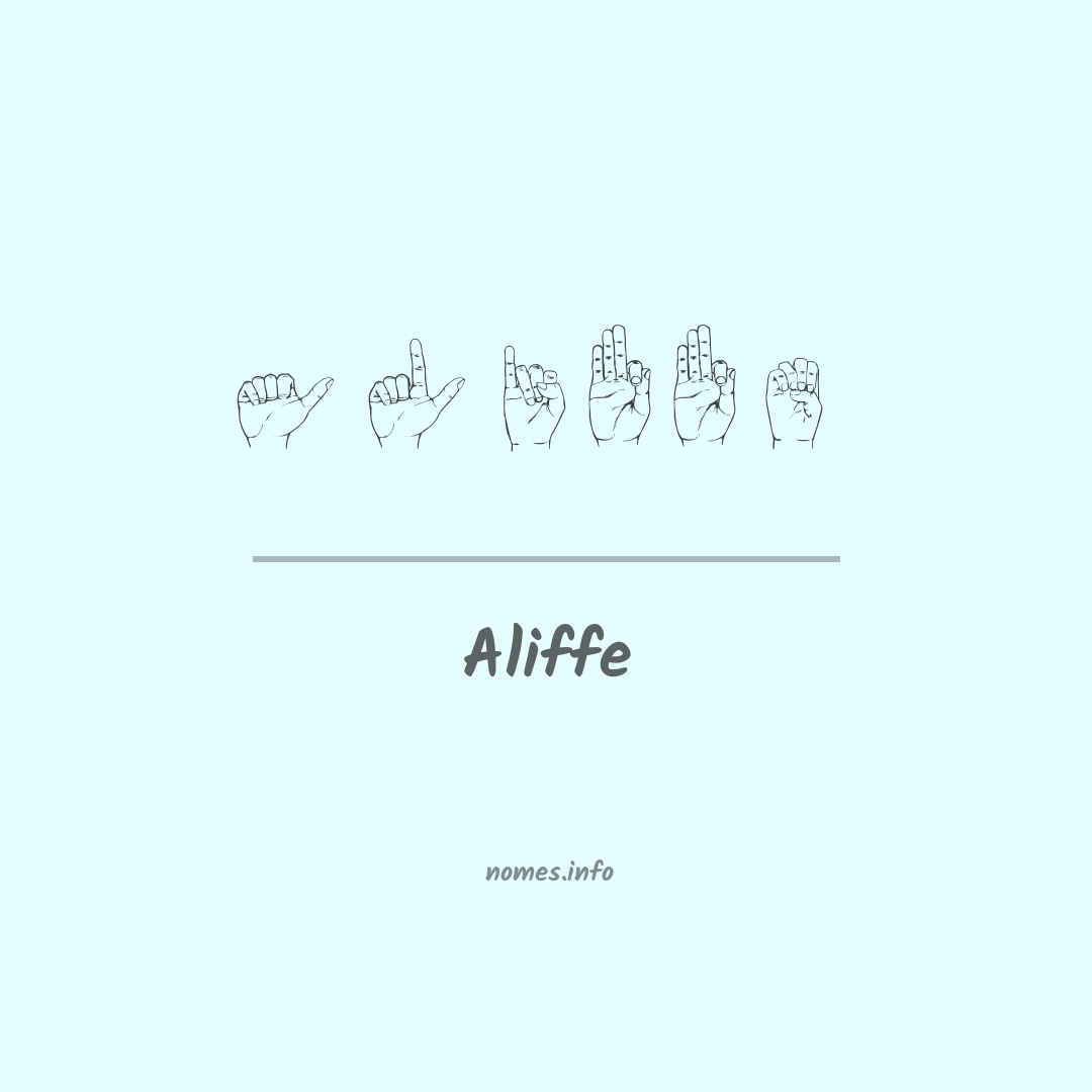 Aliffe em Libras