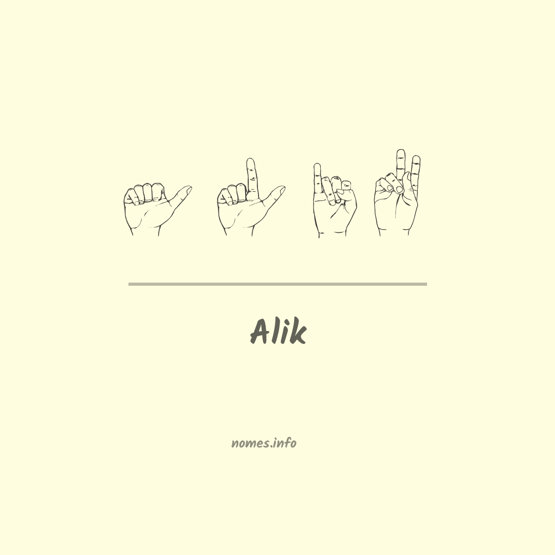 Alik em Libras