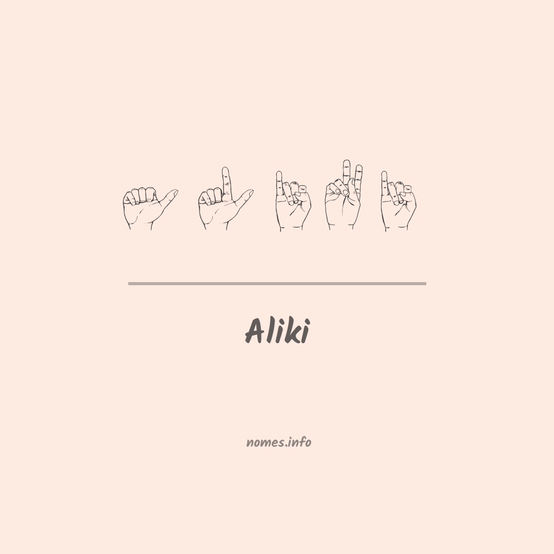Aliki em Libras