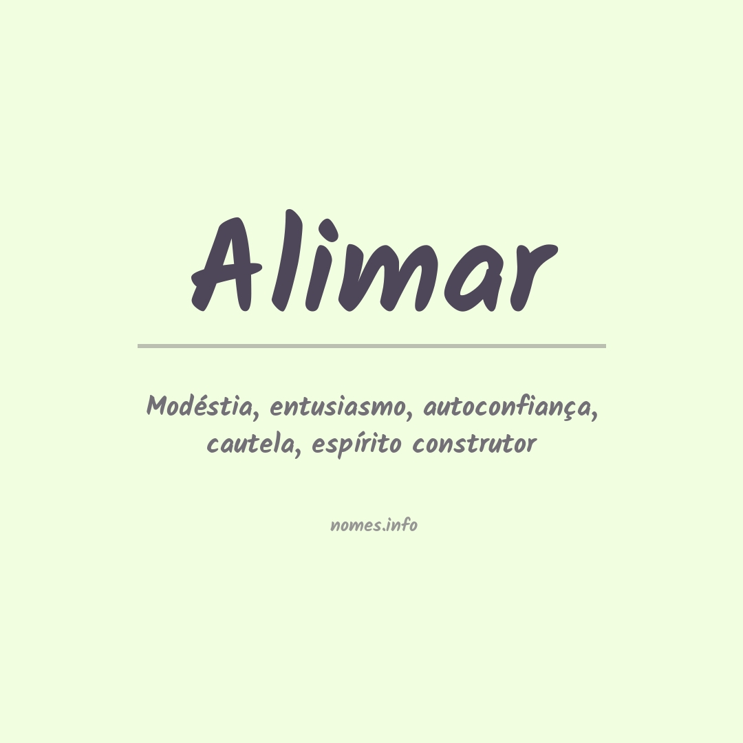 Significado do nome Alimar