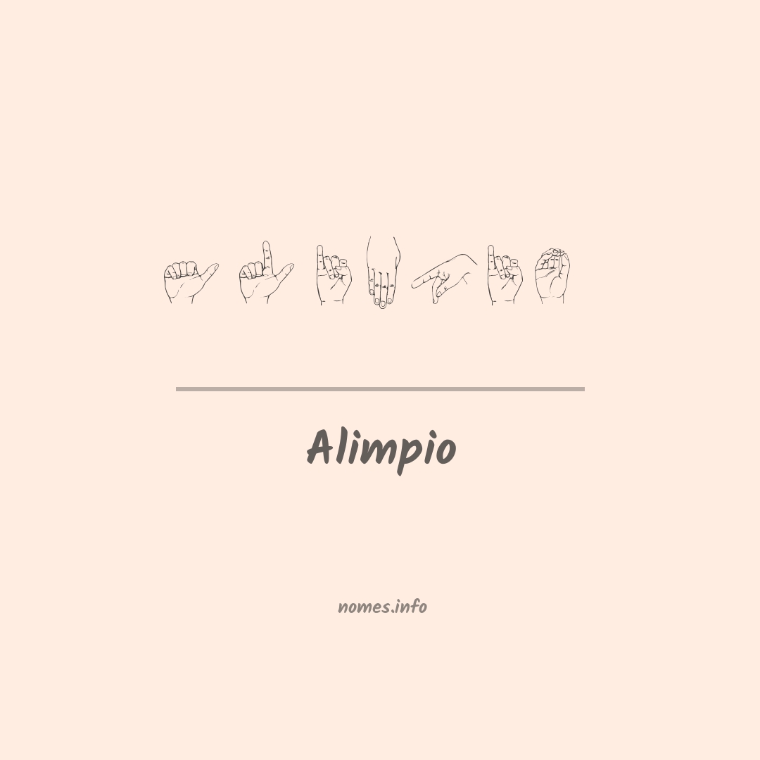 Alimpio em Libras