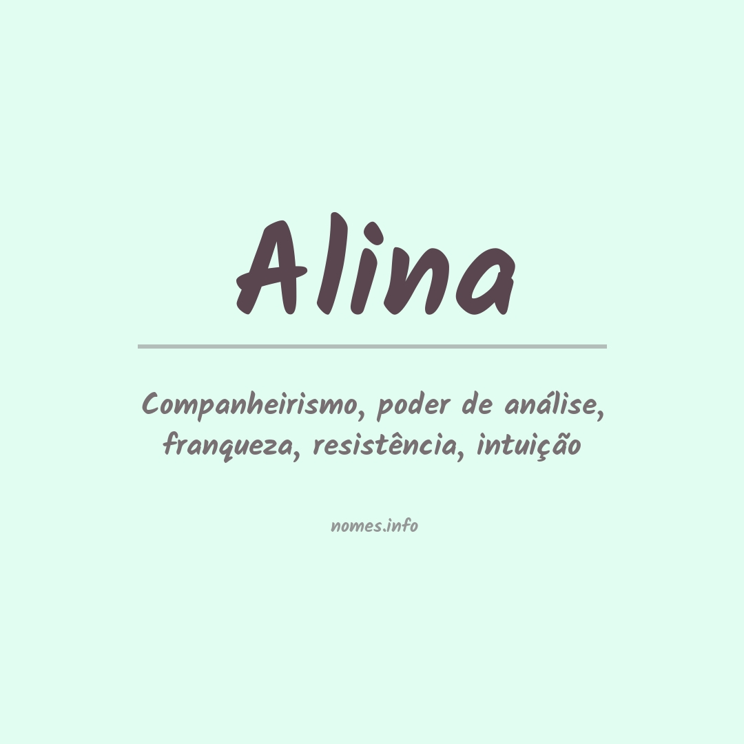 Significado do nome Alina